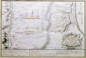 1746年4月16日卡洛登战役计划（笔墨在纸上） 作者 威廉·霍尔