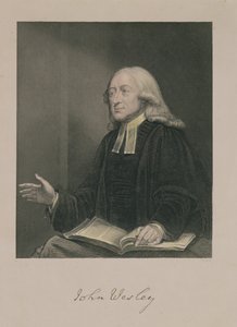 John Wesley（1703-91）的肖像由William Holl（1807-71）酒吧刻。作者：A。Fullarton und Co.