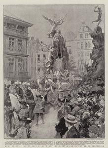安特卫普的Vandyck Tercentenary，Grand Procession中的Vandyck Car 作者 威廉·哈瑟雷尔