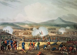 1811年5月5日Fuentes D&39;Onoro战役，由Thomas Sutherland（bc1785）镌刻