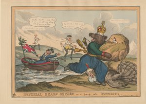 帝国熊油脂希腊或对未来的窥视。关于俄土战争的讽刺画，1828年。