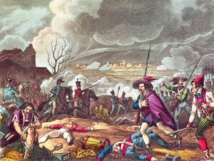 1814年4月10日图卢兹战役，由JCStadler（佛罗里达州1780-1812）镌刻（aquatint） 作者 威廉·希思