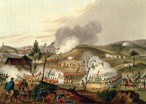 滑铁卢战役，1815年6月18日（aquatint）