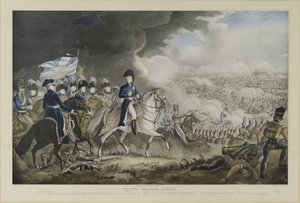 1815年6月18日，滑铁卢战役中的惠灵顿公爵和最杰出的军官，WT Fry和T. Sutherland的作品，由J. Jenkins出版，伦敦，18 作者 威廉·希思