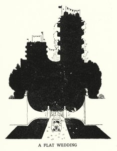 扁平婚礼（石版画） 作者 威廉·希思·罗宾逊