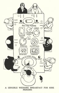 明智的九人婚礼早餐（石版画） 作者 威廉·希思·罗宾逊