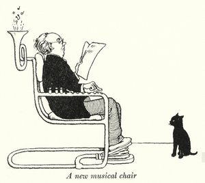 A new musical chair (litho) 作者 威廉·希思·罗宾逊