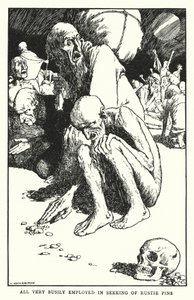 所有人都忙于寻找生锈的别针（石版画） 作者 威廉·希思·罗宾逊