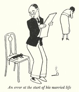 婚姻生活开始时的一个错误（石版）。 作者 威廉·希思·罗宾逊