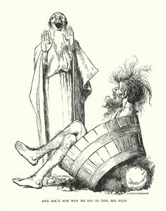 并问他为什么要这么劳累身体（石版画） 作者 威廉·希思·罗宾逊