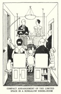Compact Arrangement of the Limited Space in a Bungalow Dining-Room (litho) 作者 威廉·希思·罗宾逊