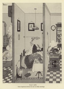 平坦的生活，一些巧妙的设备在寒冷的早晨使用 作者 威廉·希思·罗宾逊