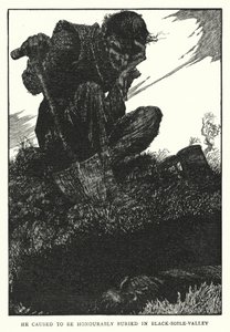 他促使人们将其光荣地埋葬在Black-soile-valley（litho）。 作者 威廉·希思·罗宾逊