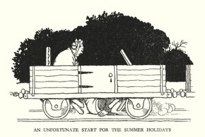 W Heath Robinson 为铁路 Ribaldry 绘制的插图（石版画） 作者 威廉·希思·罗宾逊