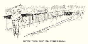 W Heath Robinson 为铁路 Ribaldry 绘制的插图（石版画） 作者 威廉·希思·罗宾逊