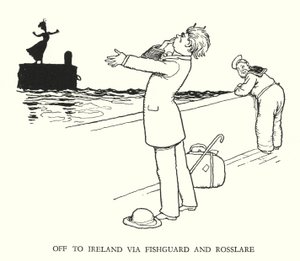 W Heath Robinson 为铁路 Ribaldry 绘制的插图（石版画） 作者 威廉·希思·罗宾逊