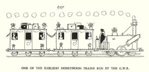 罗宾逊（W Heath Robinson）为《铁道兵》绘制的插图（平版）。 作者 威廉·希思·罗宾逊