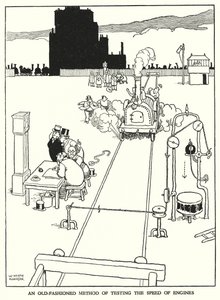 W Heath Robinson 的铁路 Ribaldry 插图（石版画） 作者 威廉·希思·罗宾逊