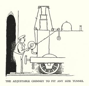 W Heath Robinson 的铁路 Ribaldry 插图（石版画） 作者 威廉·希思·罗宾逊