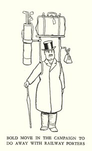 W Heath Robinson 的铁路 Ribaldry 插图（石版画） 作者 威廉·希思·罗宾逊