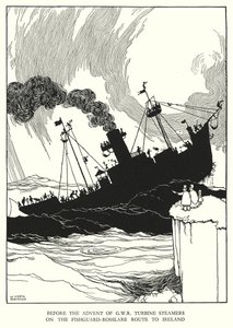 W Heath Robinson 的铁路 Ribaldry 插图（石版画） 作者 威廉·希思·罗宾逊