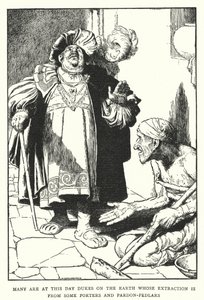 Many are at this day Dukes on the earth whose extraction is from some porters and pardon-pedlars (litho) 作者 威廉·希思·罗宾逊