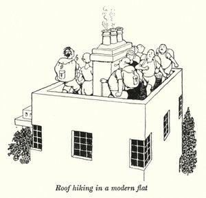 Roof hiking in a modern flat (litho) 作者 威廉·希思·罗宾逊
