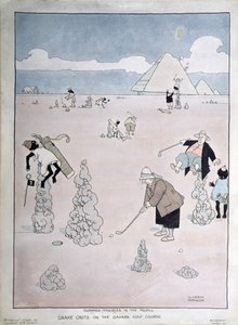 Summer Troubles in the Tropics - Snake Casts on the Sahara Golf Course (pen, ink and watercolor) 作者 威廉·希思·罗宾逊