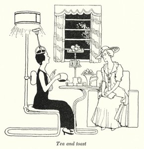 Tea and toast (litho)