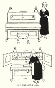 梳妆台钢琴（石版画） 作者 威廉·希思·罗宾逊