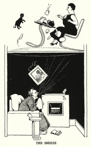 喷嚏（石版画） 作者 威廉·希思·罗宾逊