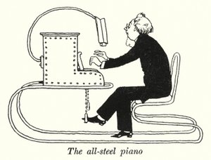 The all-steel piano (litho) 作者 威廉·希思·罗宾逊