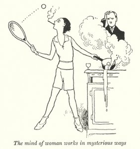 女人的心思是神秘的(Litho)。 作者 威廉·希思·罗宾逊