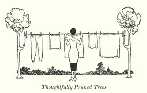 Thoughtfully Pruned Trees (litho)