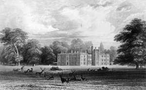 Bell House，Aveley，Essex，由John Carr Armytage雕刻，1832年 作者 威廉·亨利·巴特利特