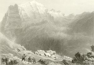 Dormeilleuse，High Alps，Felix Neffs的工作场景 作者 威廉·亨利·巴特利特