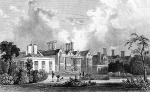 Easton Lodge，靠近Dunmow，Essex，由Henry Adland雕刻，1832年 作者 威廉·亨利·巴特利特