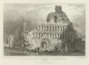 St Botolph&39;s Priory，科尔切斯特，埃塞克斯 作者 威廉·亨利·巴特利特