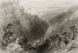 威尔逊郡达格尔的鲍尔斯考特，1860年代乔治·维特的“爱尔兰的风景和古物” 作者 威廉·亨利·巴特利特