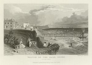 Walton on the Naze，艾塞克斯，南视图 作者 威廉·亨利·巴特利特