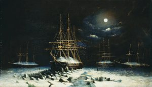 英国海军富兰克林搜寻远征队：1850-51年在北极进行的HMS坚决，协助，无畏和先锋越冬