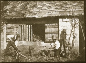 The Woodcutters，1845（盐纸打印从calotype negative） 作者 威廉·亨利·福克斯·塔尔伯特