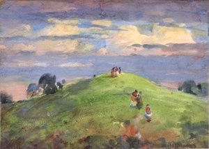 夕阳山上，1926 年 作者 威廉·亨利·福尔摩斯