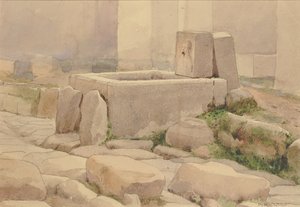 庞贝喷泉和马槽，1880年。