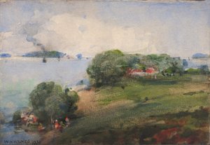 波托马克河上的风景，1930年。 作者 威廉·亨利·福尔摩斯
