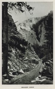 Canyons of Colorado: Boulder Canon (b/w photo)