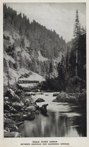 Canyons of Colorado: Eagle River Canon, Between Leadville and Glenwood Springs (b/w photo) 作者 威廉·亨利·杰克逊