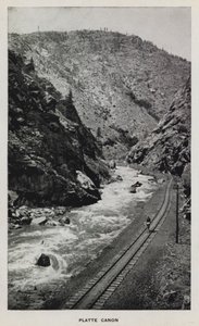 Canyons of Colorado: Platte Canon (b/w photo) 作者 威廉·亨利·杰克逊