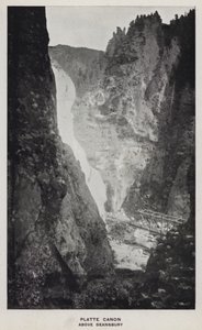 Canyons of Colorado: Platte Canon, Above Deansbury (b/w photo) 作者 威廉·亨利·杰克逊