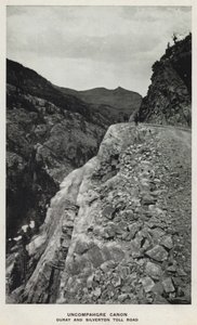 Ma Canyons aku Colorado: Uncompahgre Canon, Ouray ndi Silverton Toll Road (b / w chithunzi) 作者 威廉·亨利·杰克逊